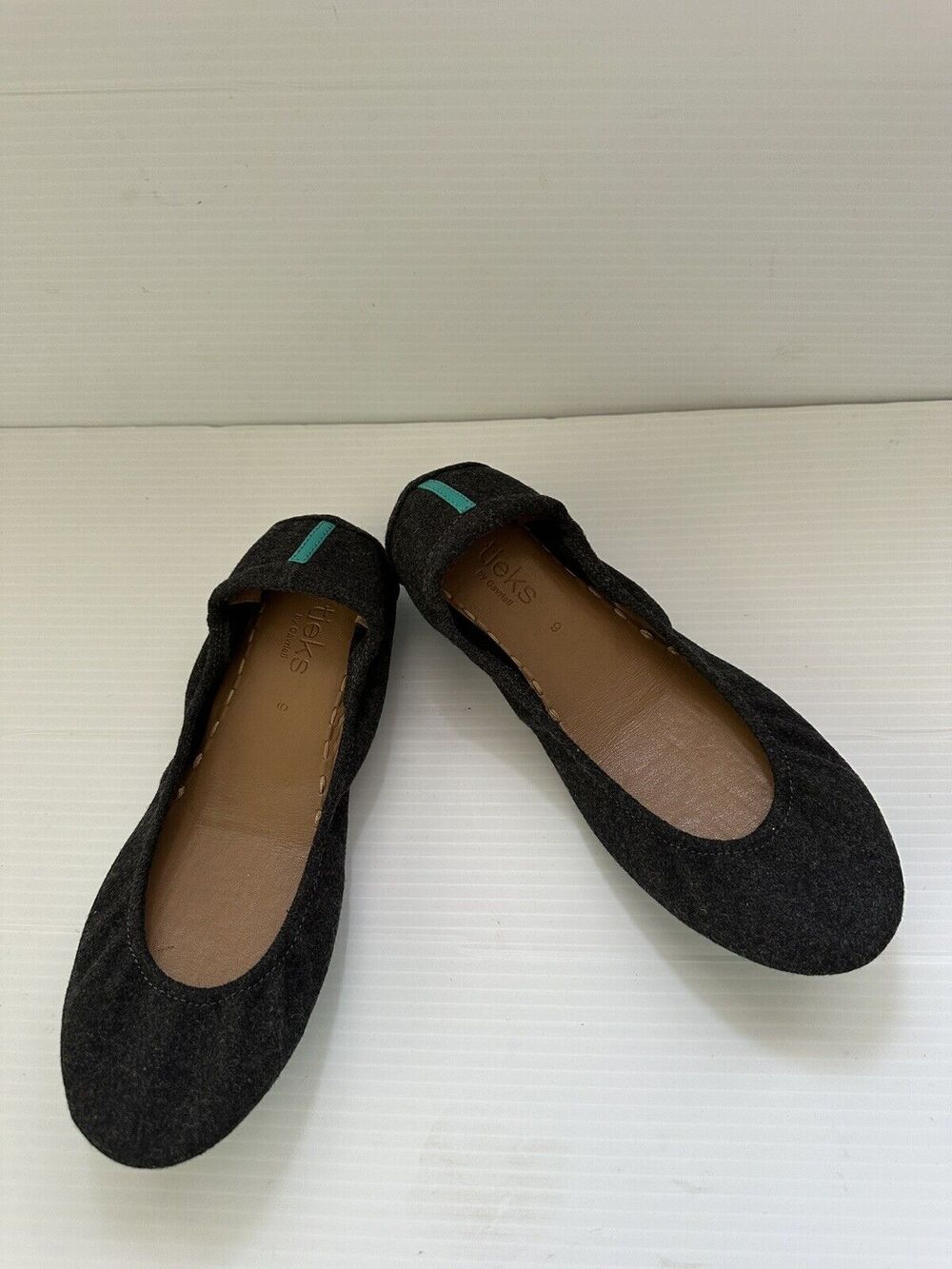 Tieks by Gavriele Womens Sz 9 Greystone Gray Vegan Wool Slip Ballet Flats Shoes